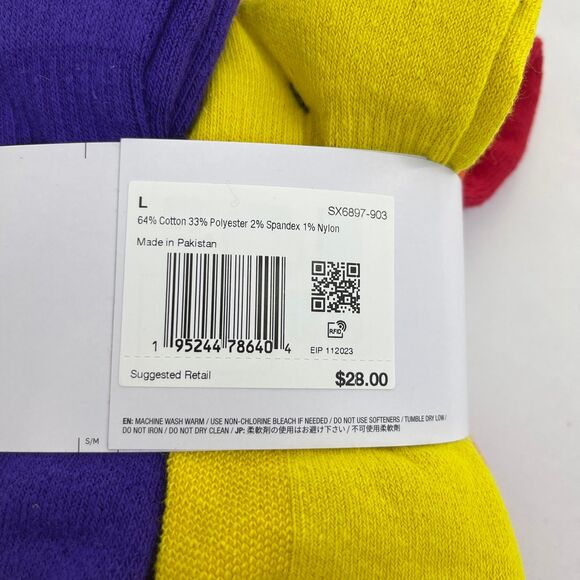 Nike Mens Everyday Performance Training PLUS Crew Socks 6 Pairs DRI-FIT SZ 8-12 - Picture 7 of 11